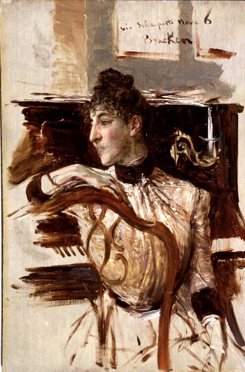 Ritratto di Alaide Banti al pianoforte - Palazzo Pitti, Firenze